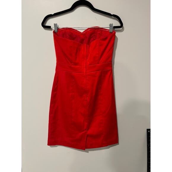 H&M, Strapless, Red, Minidress, Size 6, KB427 - Picture 3 of 5